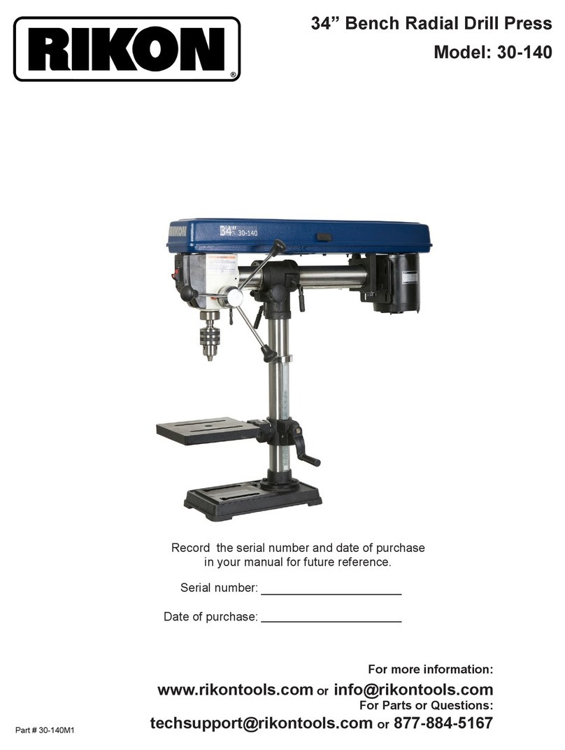 Rikon Power Tools 30-140 manual