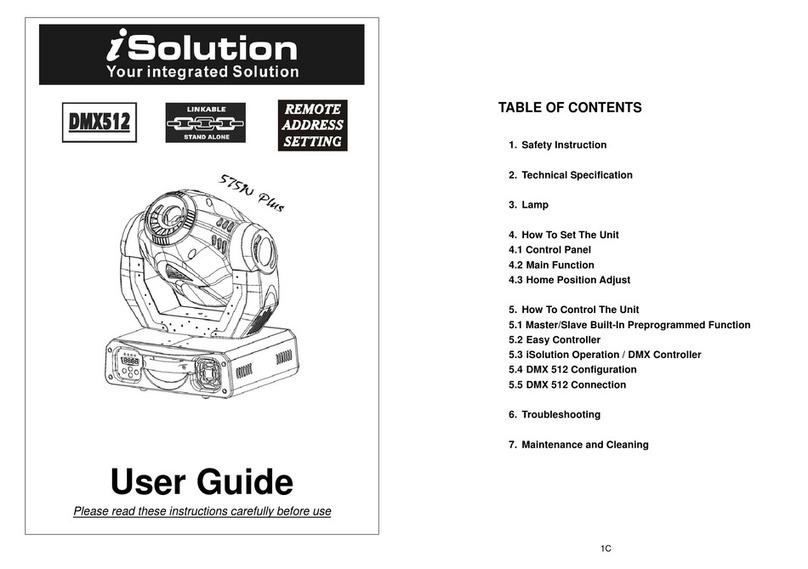 iSolution DMX512 575W Plus user guide