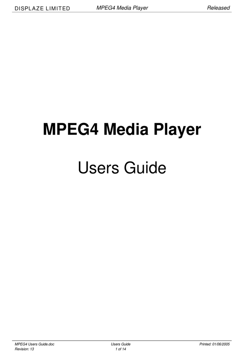 Displaze MPEG4 Media player user guide