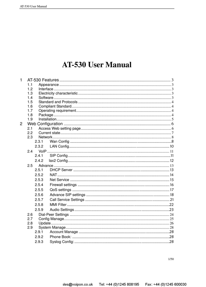 VoIPon AT-530 user manual VoIPon AT-530 user manual