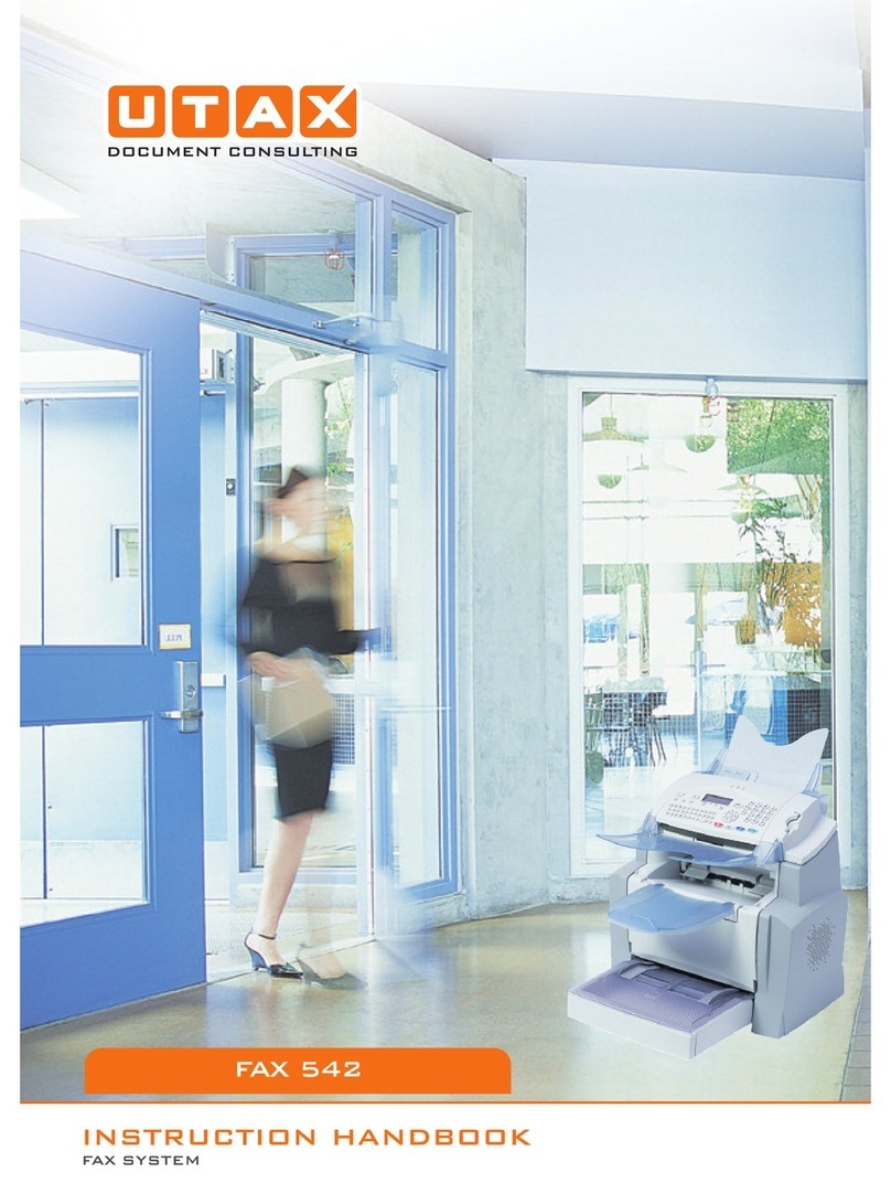 Utax FAX 542 Instruction handbook