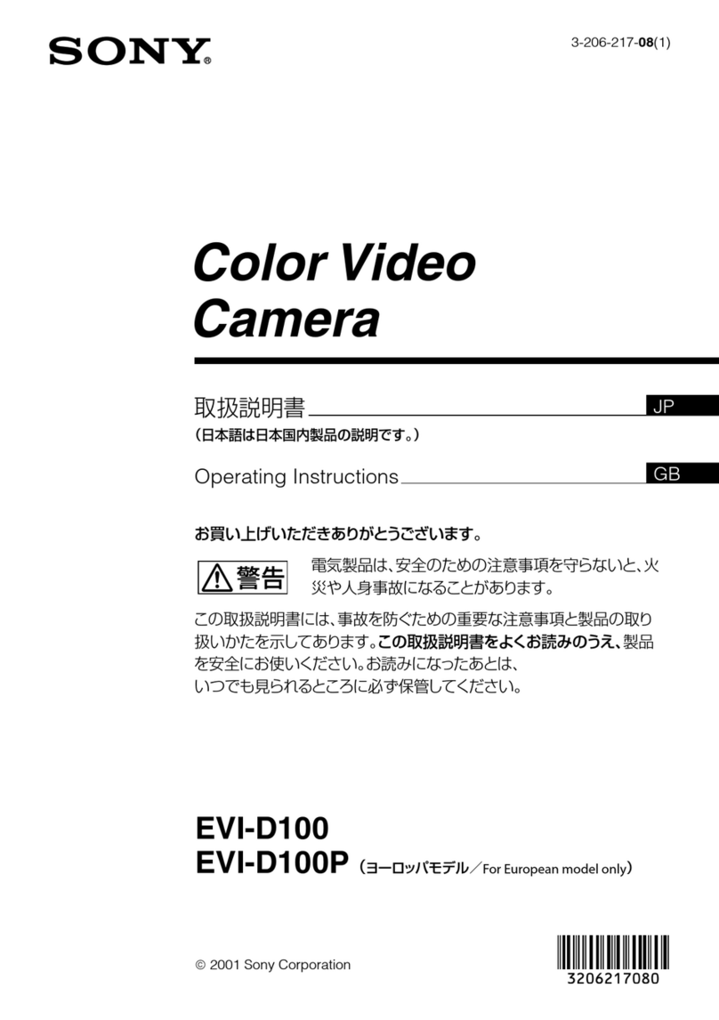 Sony EVI-D100 (NTSC) User manual