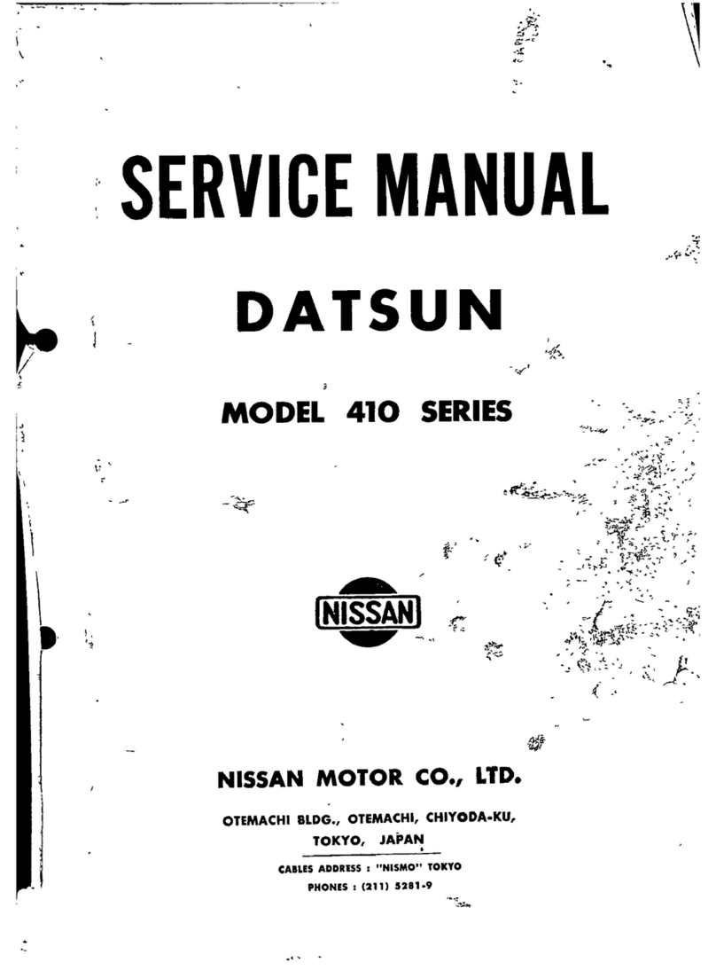 Datsun BLUEBlRD L 410 Series User manual
