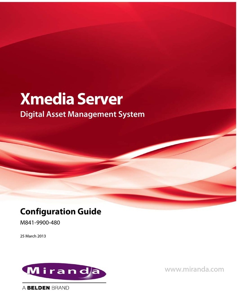 Miranda Xmedia Server Configuration guide