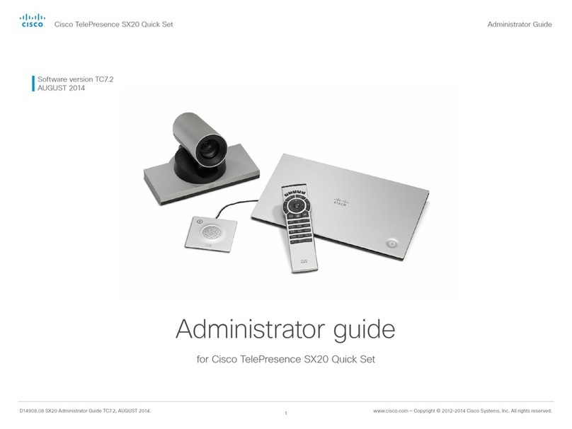 Cisco TelePresence SX20 Administrator's guide