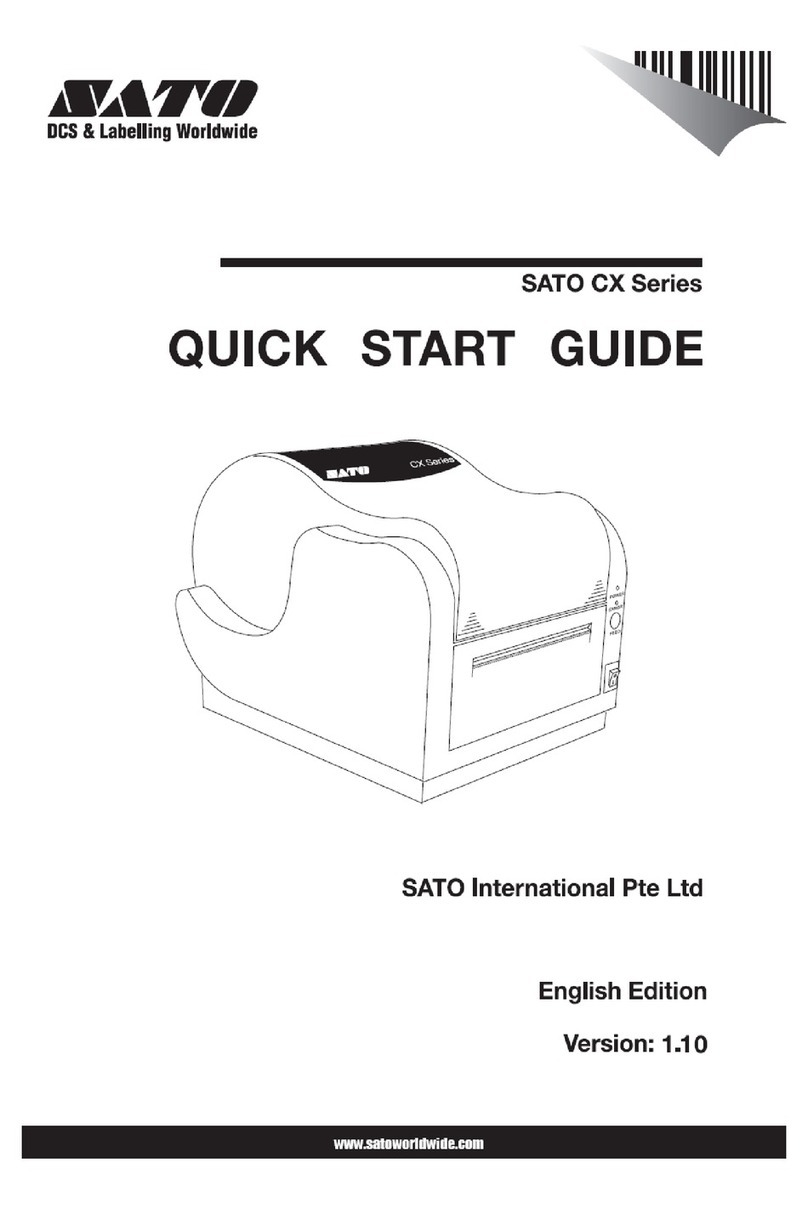 SATO CX Series User manual