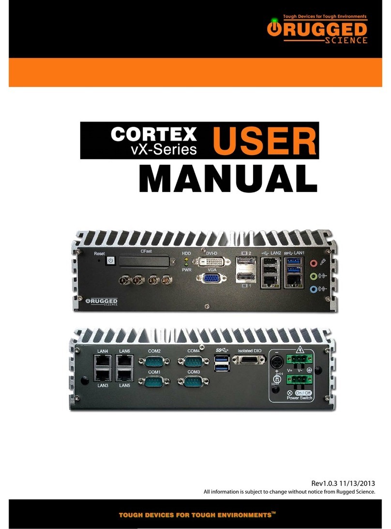 Rugged Science Cortex vX series User manual
