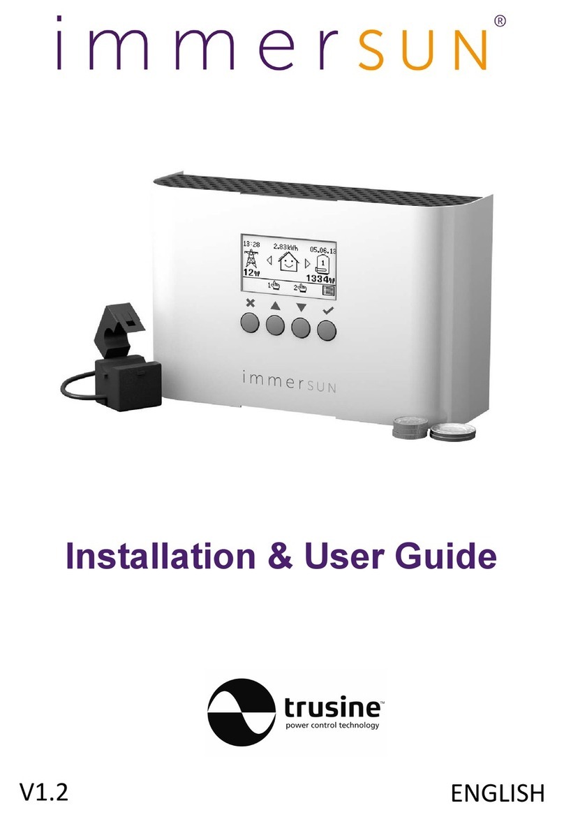 immerSUN automatic power controller Installation & user guide