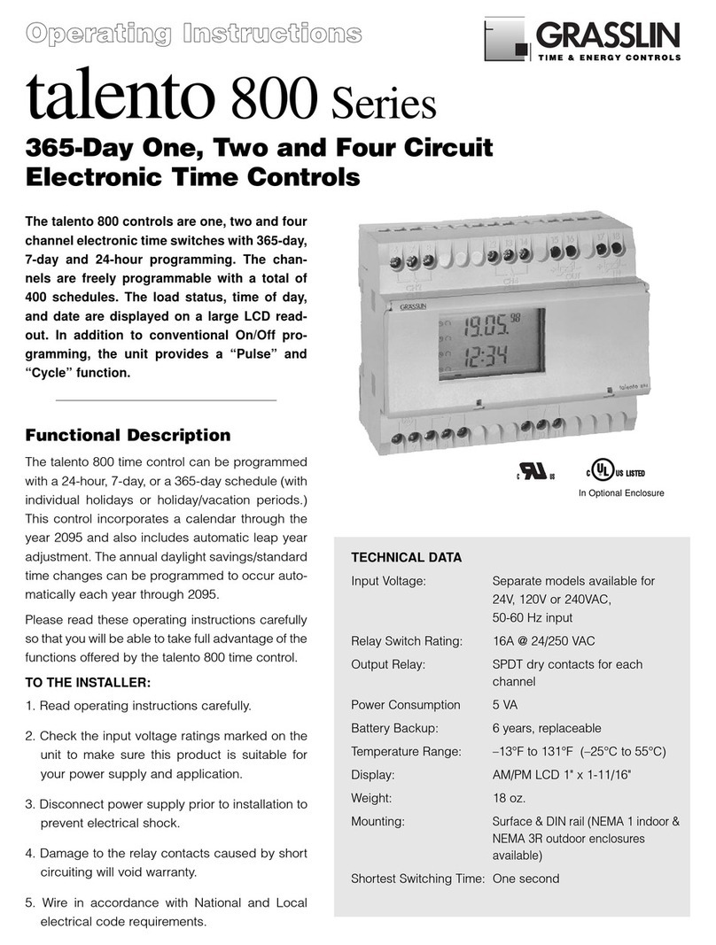 Grasslin talento 800 Series operating instructions