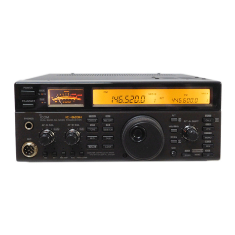 Icom IC-820H Instruction manual Icom IC-820H Instruction manual