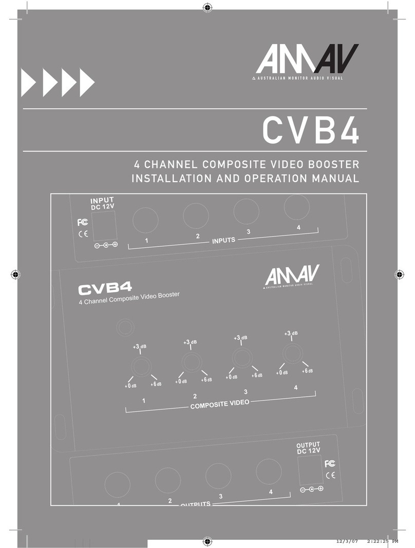 AMAV CVB4 Installation and operation manual AMAV CVB4 Installation and operation manual