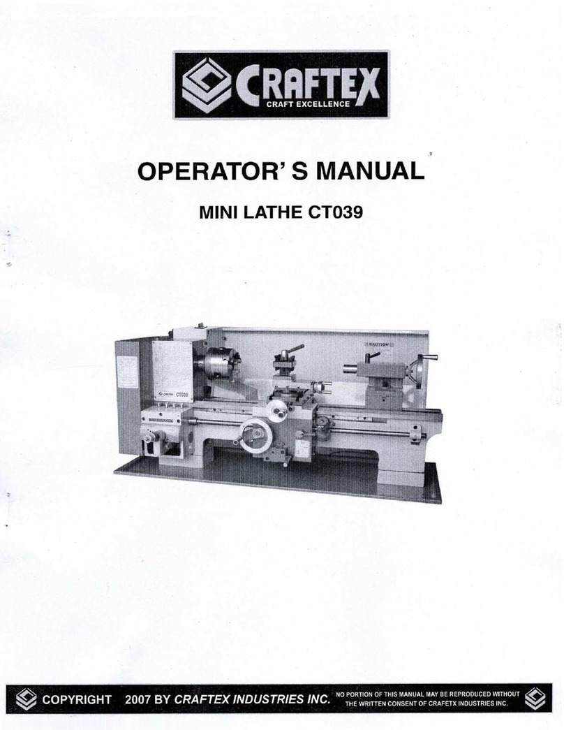 Craftex CT039 Operator's manual