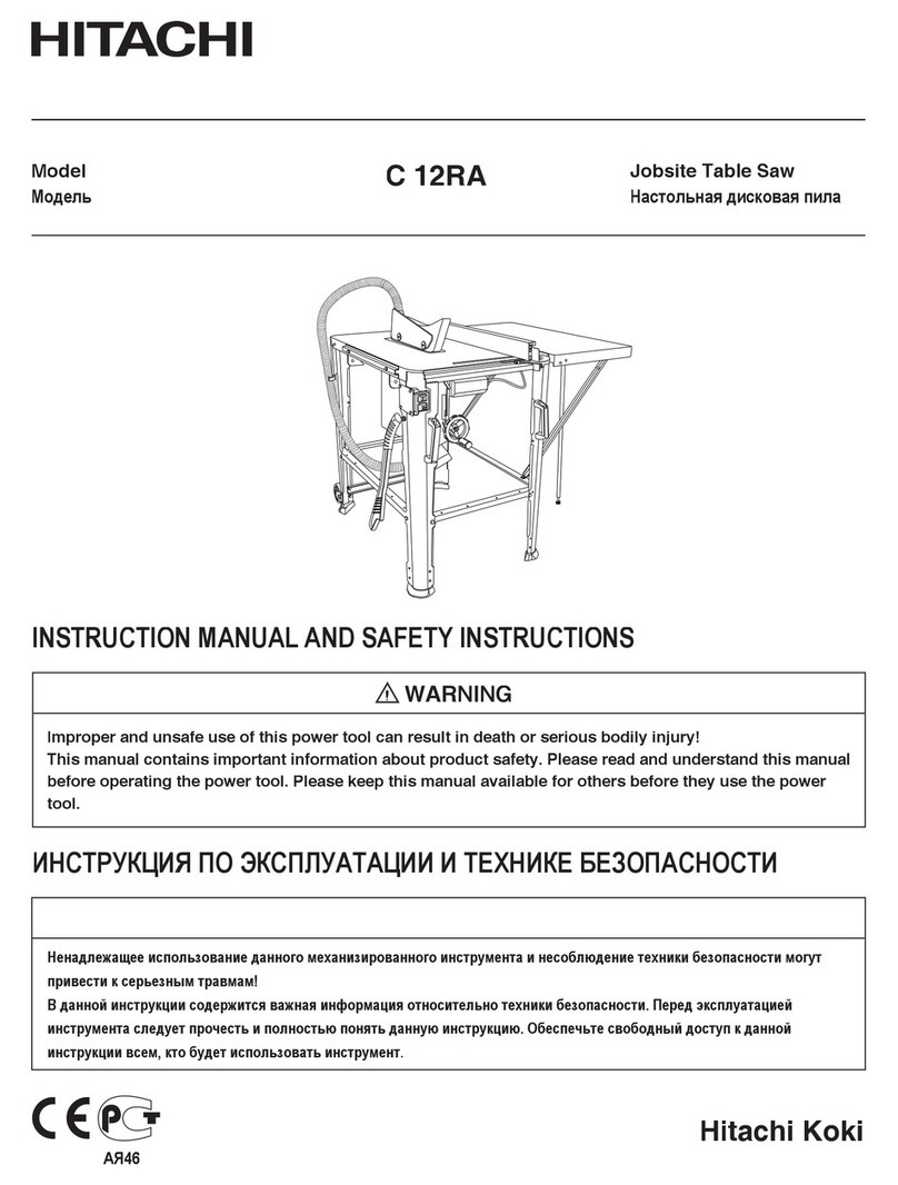 Hitachi C12RA User manual