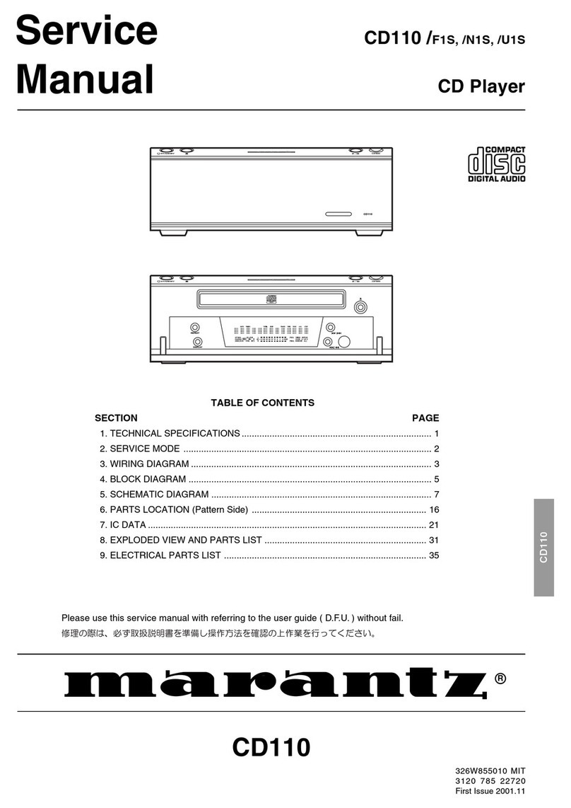 Marantz CD110/N1S User manual