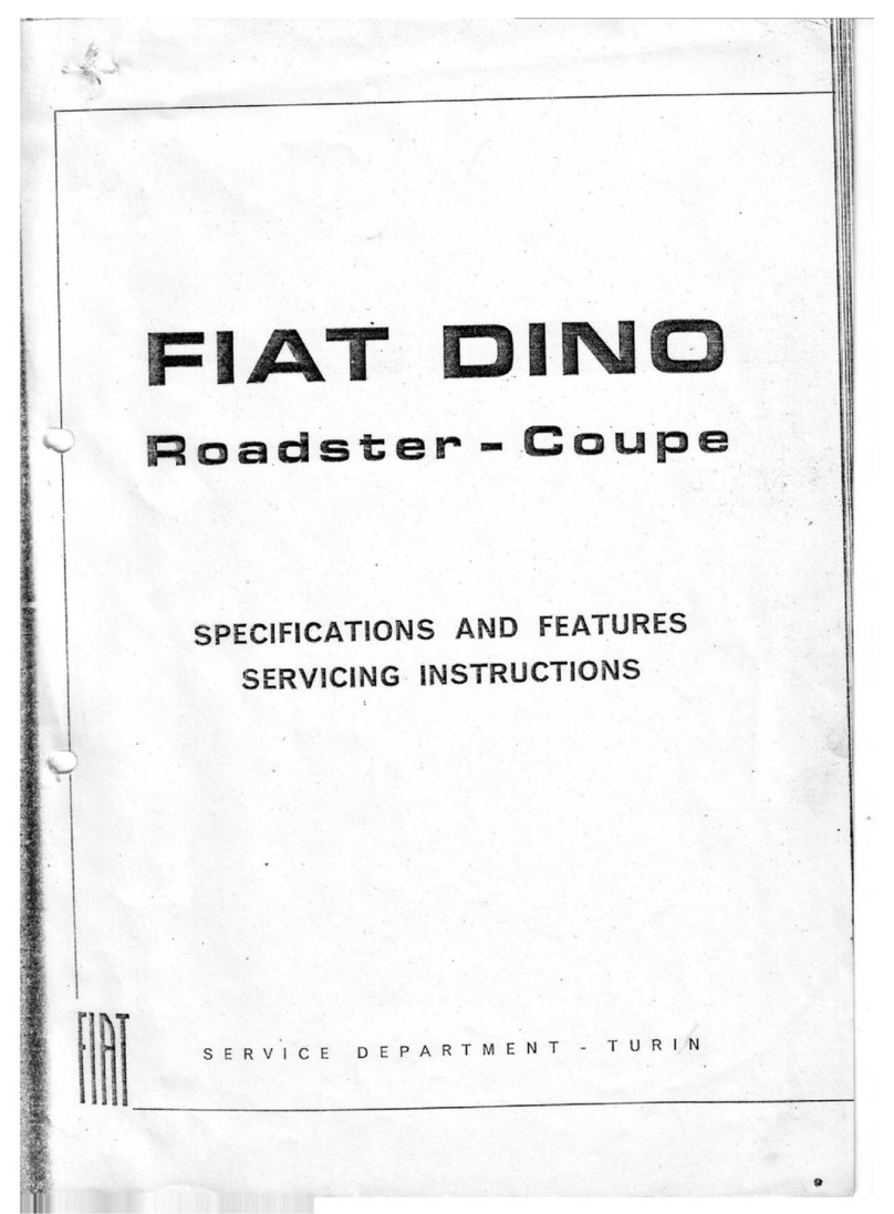 Fiat Dino User guide Fiat Dino User guide