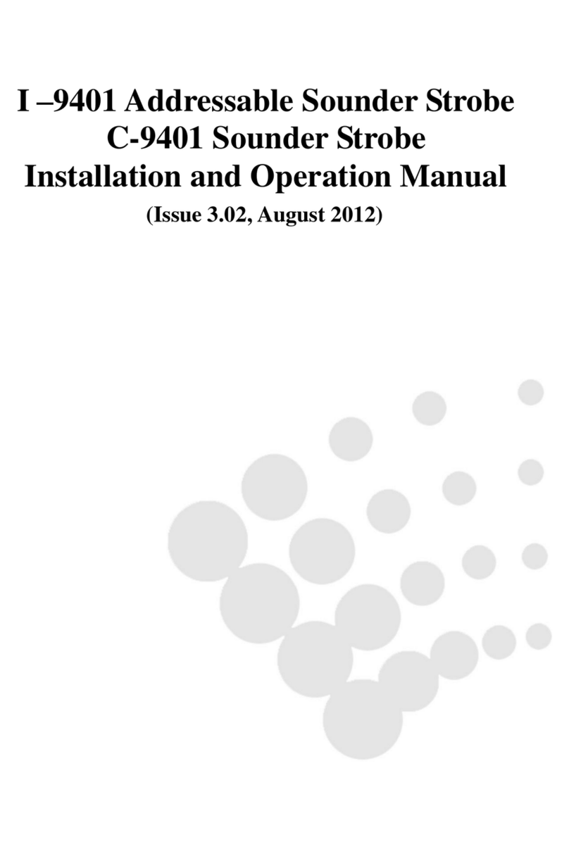 GST C-9401 Installation and operation manual