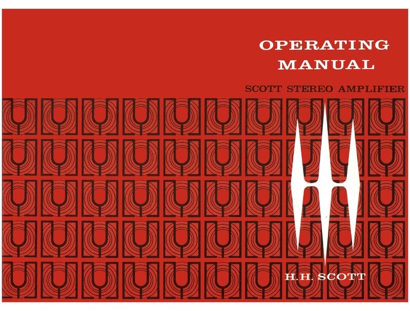 Scott Stereo Amplifier operating manual