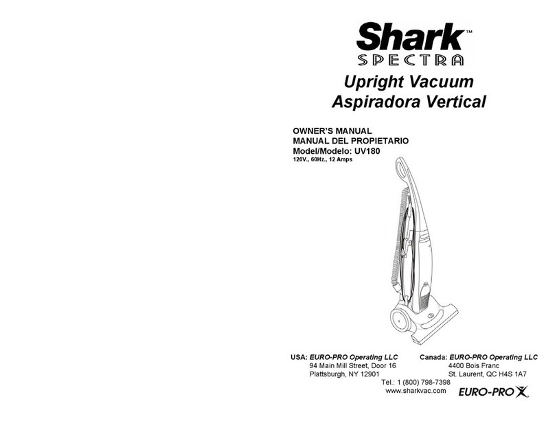 Shark UV180 User manual