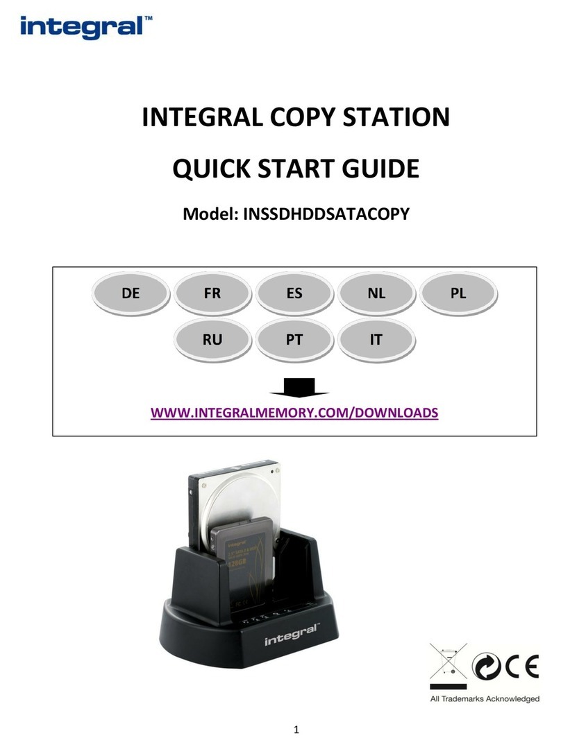 Integral INSSDHDDSATACOPY quick start guide