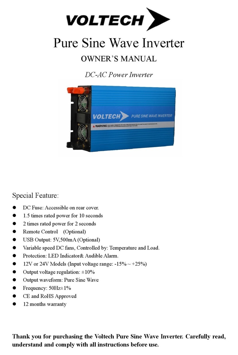Voltech TS-300-12 User manual