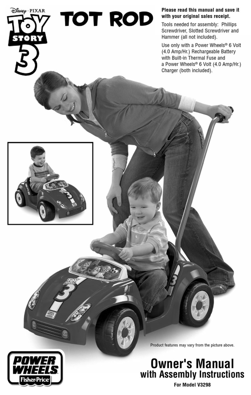 Power Wheels V3298 TOT ROD Toy Story 3 Datasheet