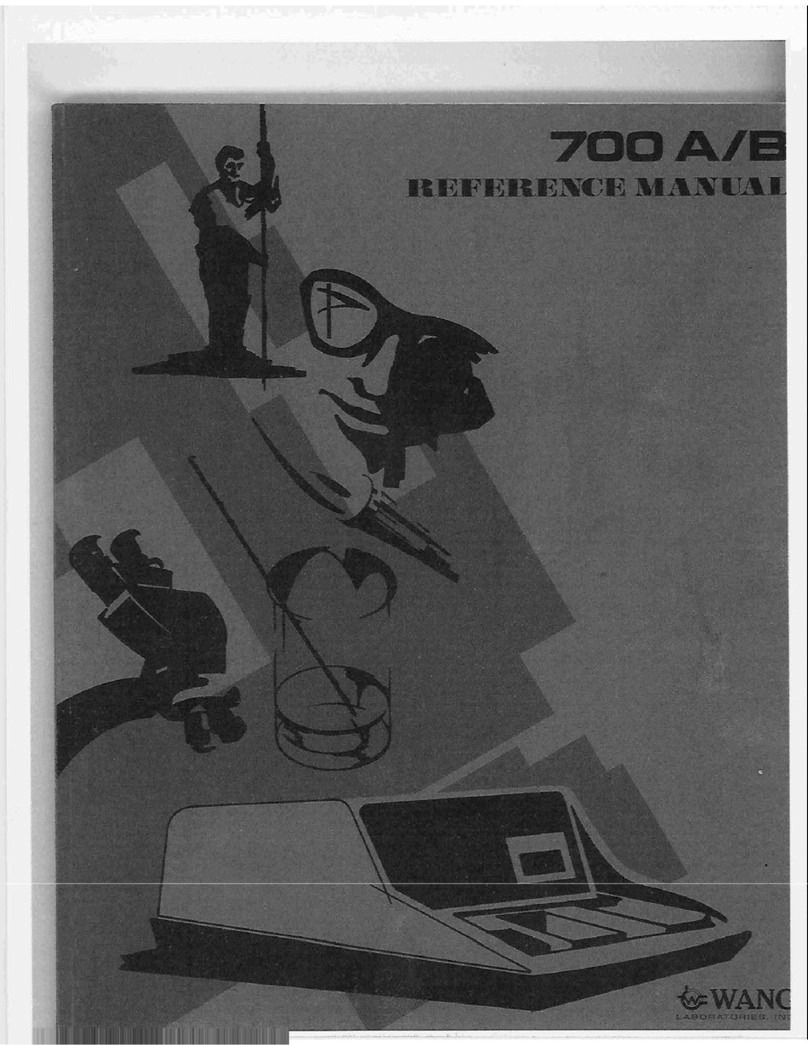 Wang 700A Reference manual