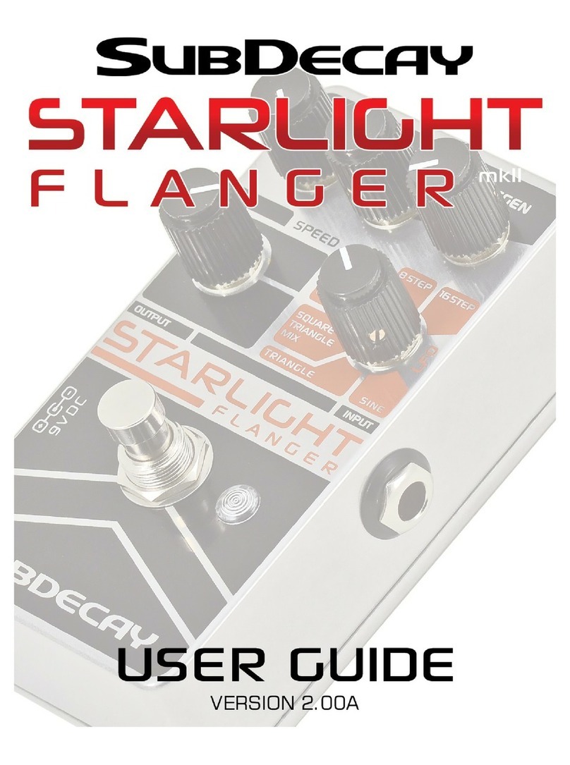 Subdecay Starlight Flanger user guide