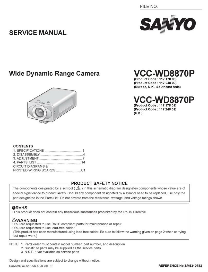 Sanyo VCC-WD8870P User manual