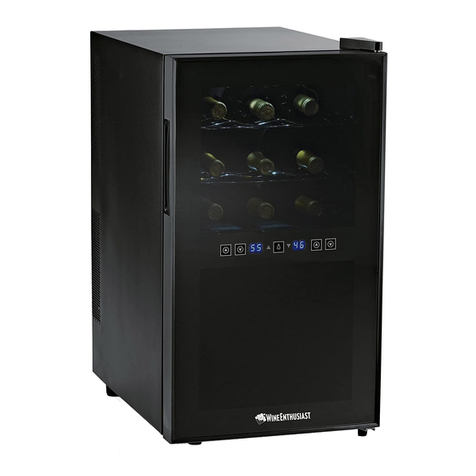WineEnthusiast 18-Bottle Silent Wine Refrigerator User manual