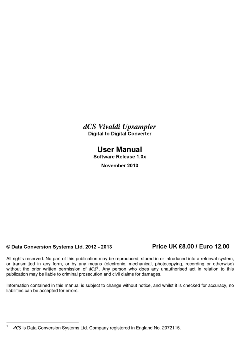DCS Vivaldi Upsampler user manual