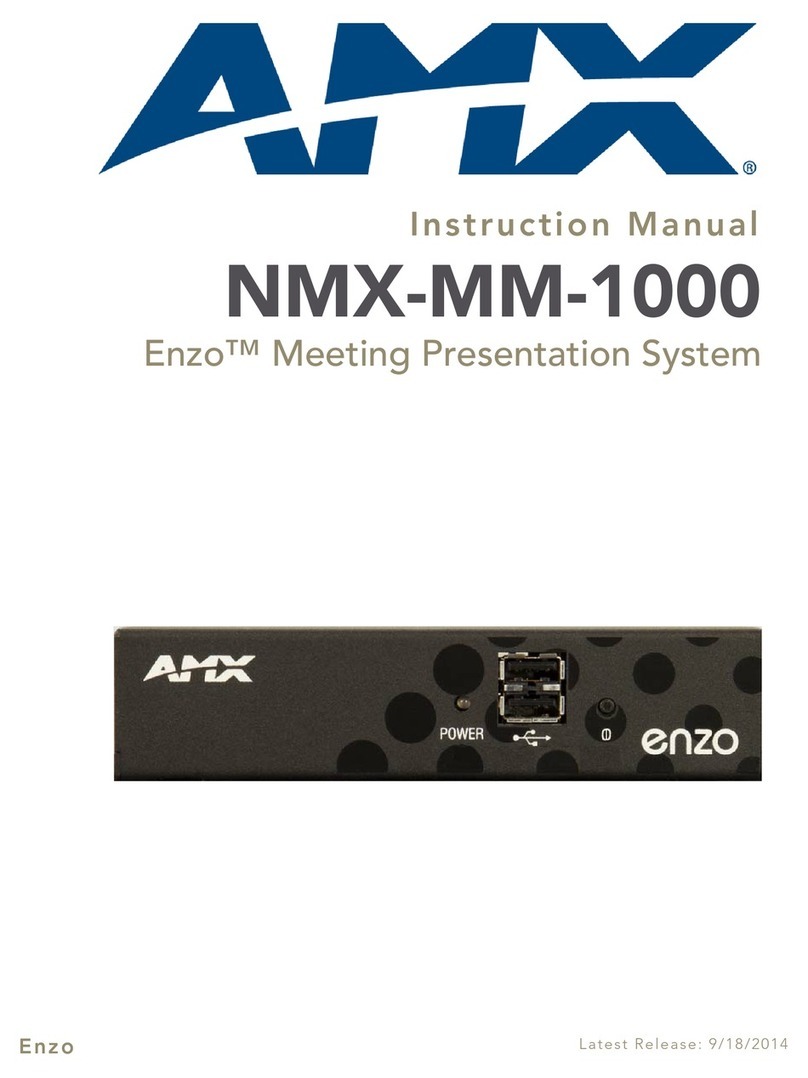 AMX NMX-MM-1000 instruction manual
