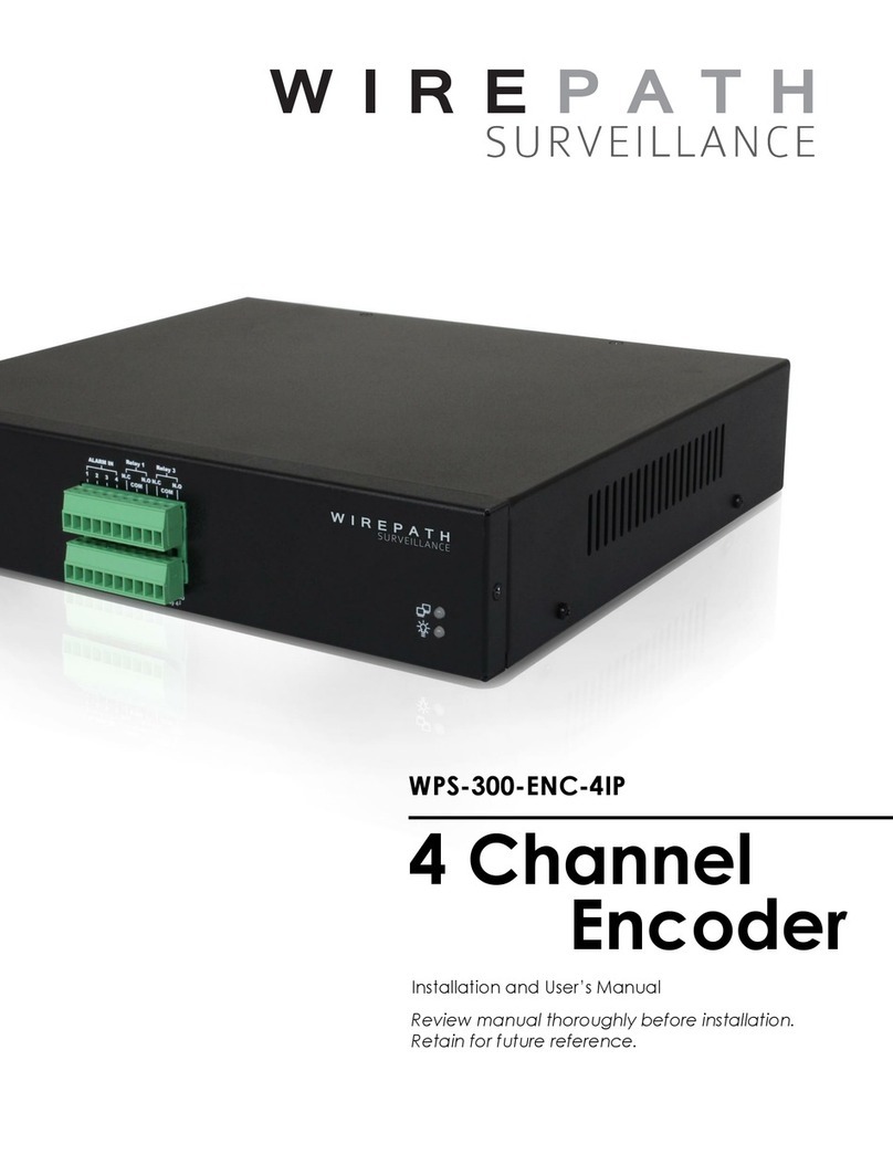 Wirepath WPS-300-ENC-4IP Installation and user manual