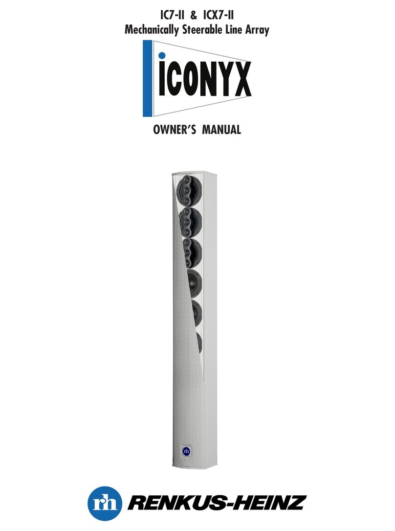 Renkus-Heinz Iconyx ICX7-II User manual