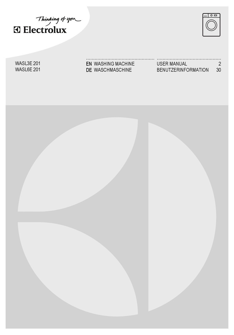 Electrolux WASL3E 201 user manual