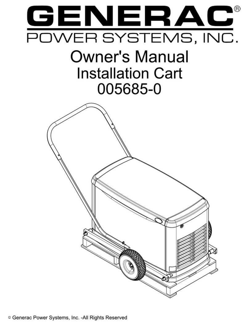 Generac Power Systems Generator owner's manual