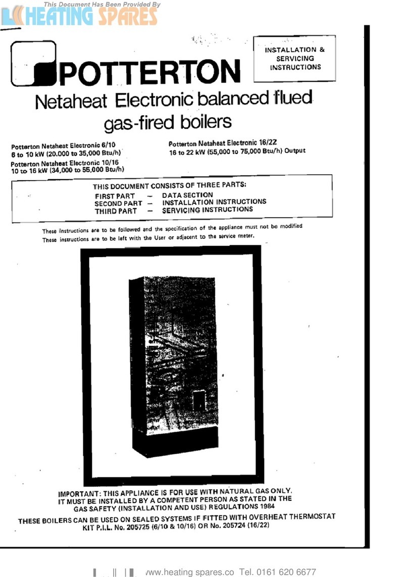 Potterton Netaheat Electronic 6/10 Installation & servicing instructions Potterton Netaheat Electronic 6/10 Installation & servicing instructions