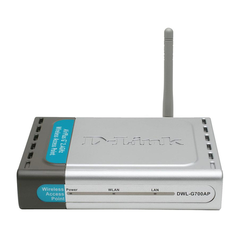 D-Link DWL-G700AP - AirPlus G Access Point User manual D-Link DWL-G700AP - AirPlus G Access Point User manual