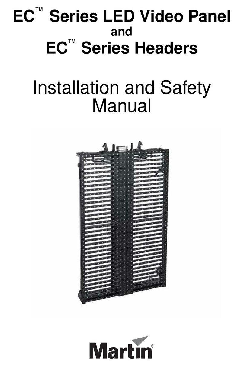 Martin EC Series LED Video Panel Installation and safety manual