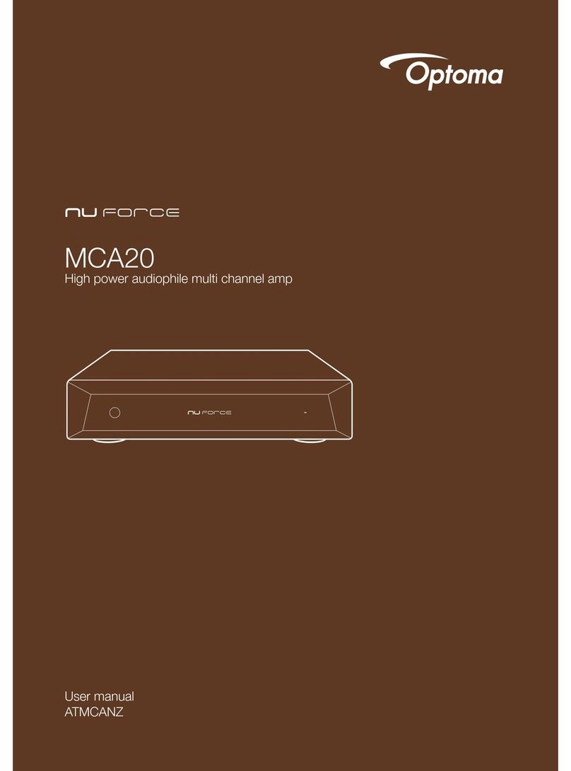 Optoma NuForce MCA20 user manual