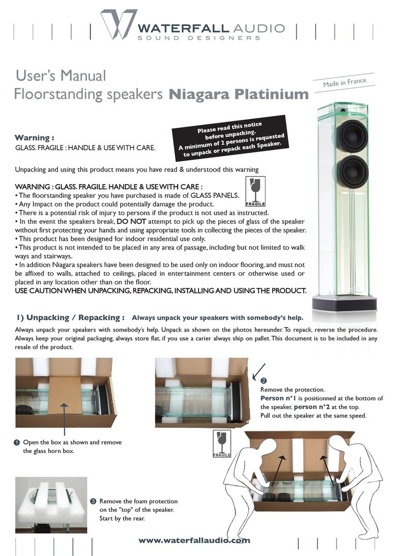 Waterfall Audio Niagara Platinum user manual