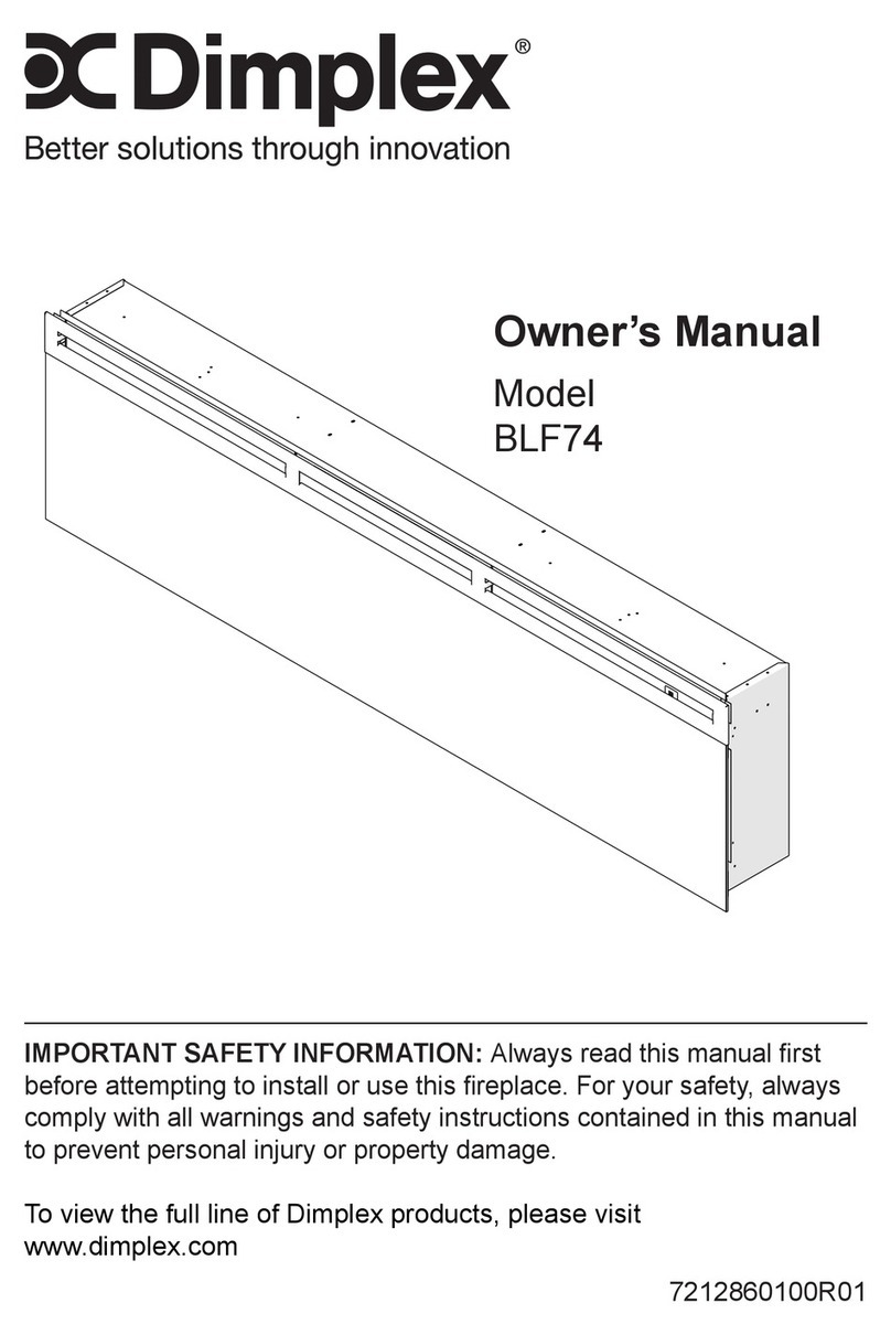 Dimplex BLF74 User manual Dimplex BLF74 User manual
