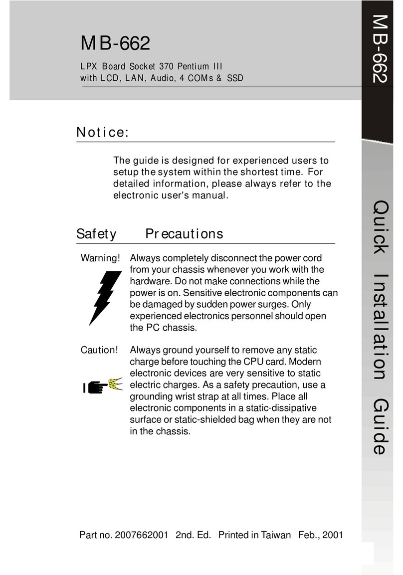 Aaeon MB-662 User manual Aaeon MB-662 User manual