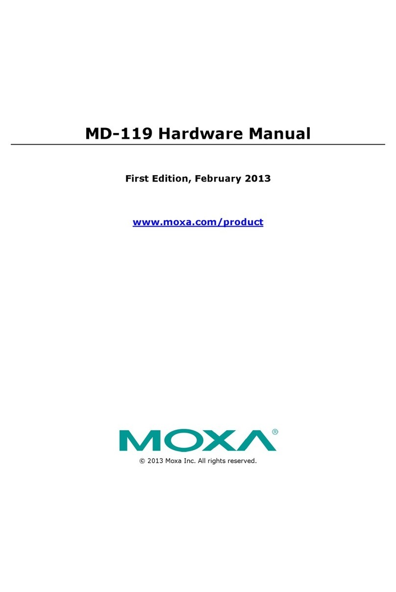 Moxa Technologies MD-119 User manual Moxa Technologies MD-119 User manual
