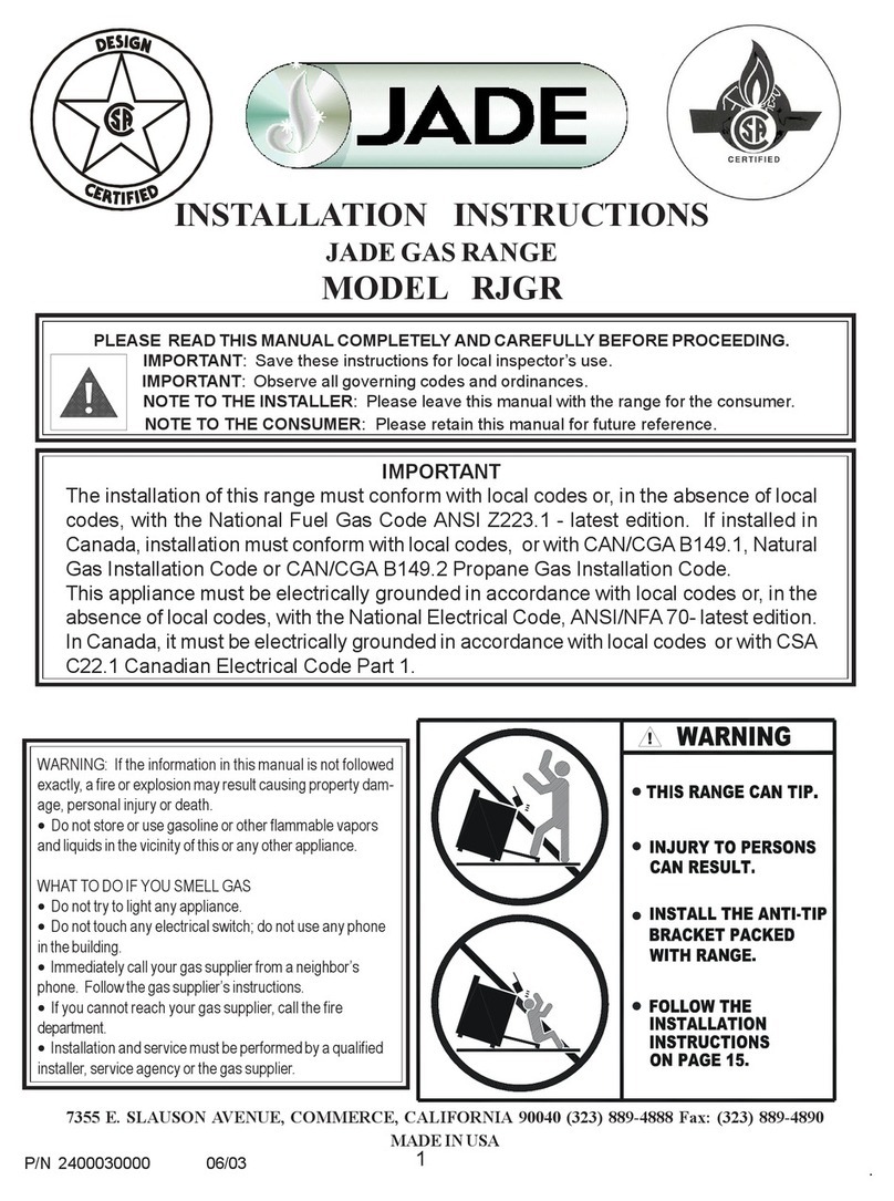Jade RJGR installation instructions