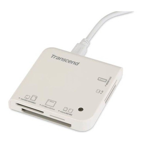 Transcend Multi-Card Reader M5 quick start guide Transcend Multi-Card Reader M5 quick start guide