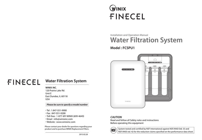 Winix Finecel FCSPU1 Installation and operation manual