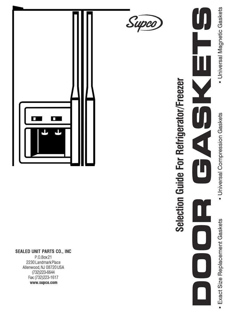 Supco Refrigerator/Freezer Selection guide