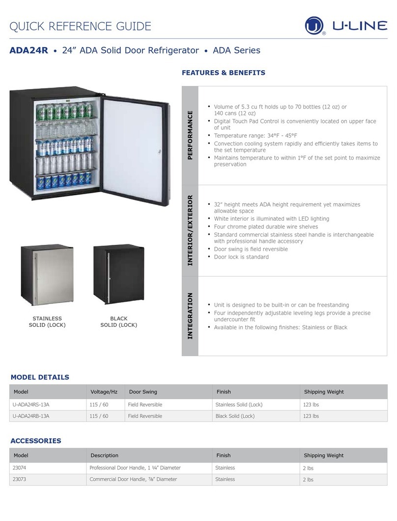 U-Line U-ADA24RS-13A User manual U-Line U-ADA24RS-13A User manual