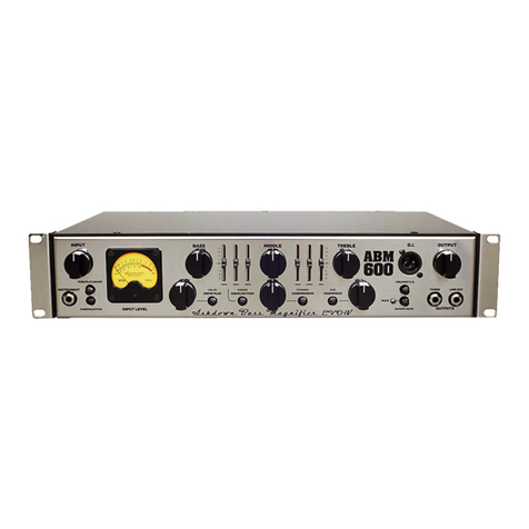 Ashdown ABM-EVO-IV-600H user manual