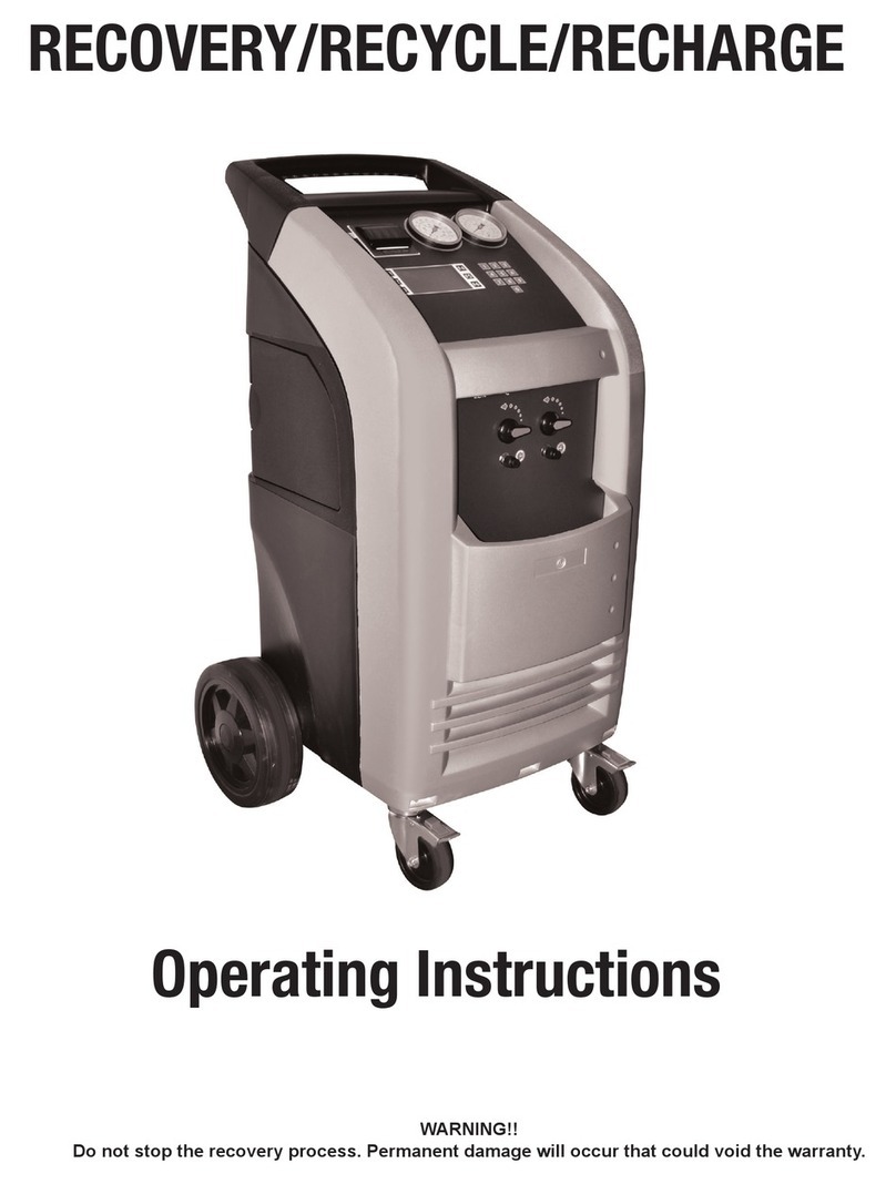 Master cool RECOVERY/RECYCLE/RECHARGE operating instructions